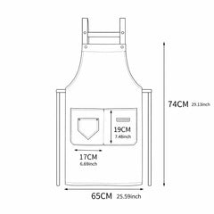 Personalised Black Apron with Embroidered Name Made to Order Cooking Gift